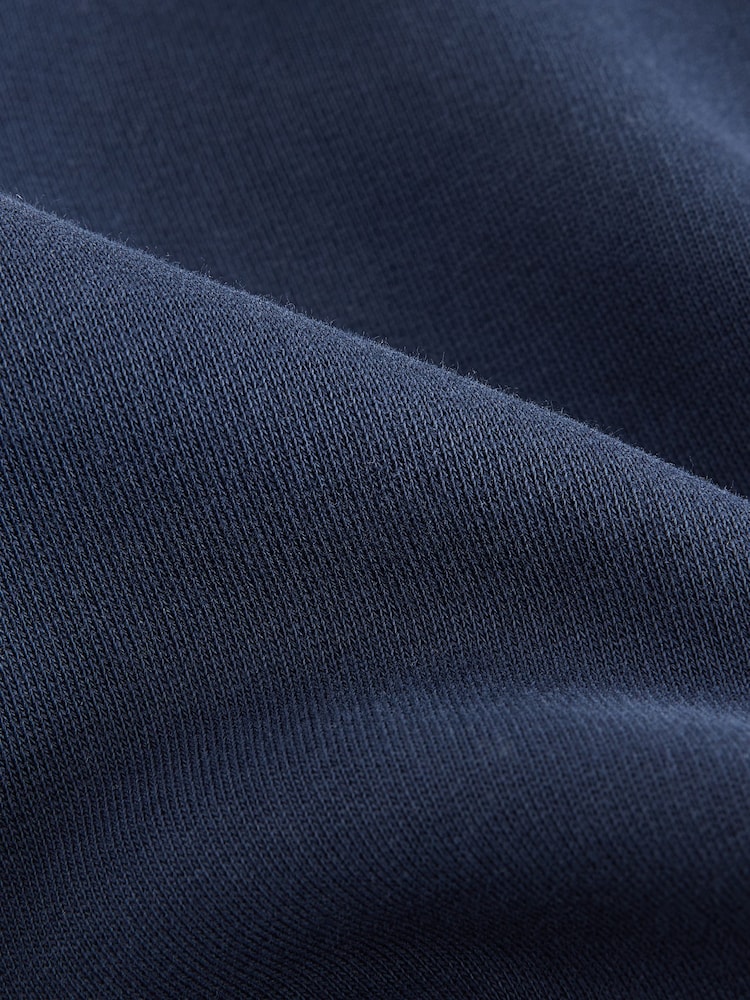 Navy Blue/Cream Colourblock Hoodie (3-16yrs) - Image 3 of 5