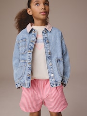 Pink Stripe Shorts (3-16yrs) - Image 1 of 3