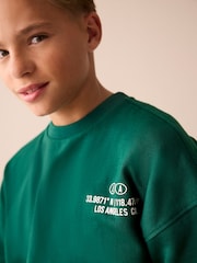 Green Subscribe Back Print Crew Neck Sweatshirt (3-16yrs) - Image 6 of 11