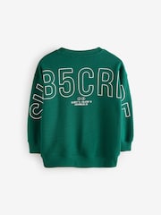 Green Subscribe Back Print Crew Neck Sweatshirt (3-16yrs) - Image 8 of 11