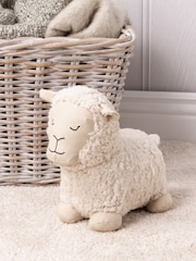 Paoletti White Sheep Boucle Novelty Doorstop - Image 1 of 5