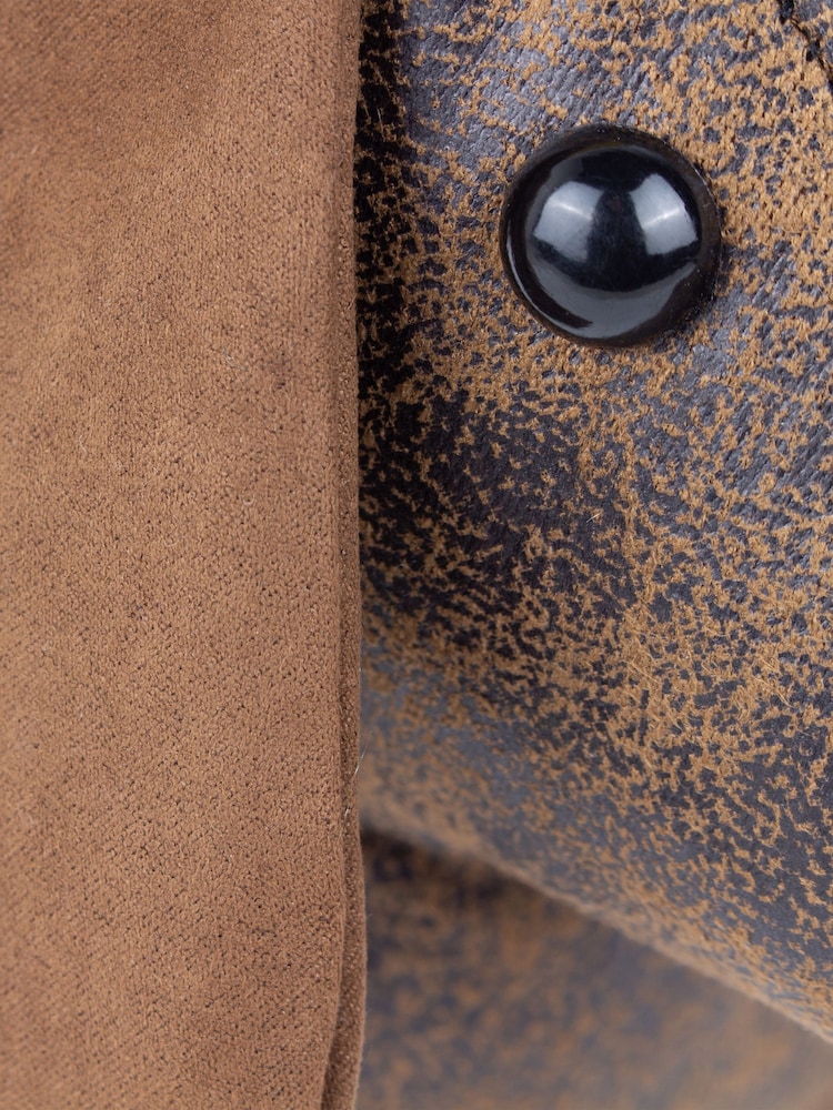 Paoletti Brown Dexter Faux Leather Dog Novelty Doorstop - Image 2 of 5 Paoletti Brown Dexter Faux Leather Dog Novelty Doorstop - Image 2 of 5