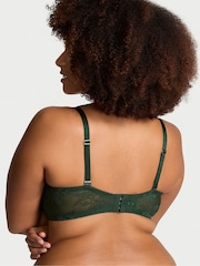 Victoria's Secret Botanical Green Bombshell Add 2 Cups Push Up Rose Lace Bra - Image 2 of 3
