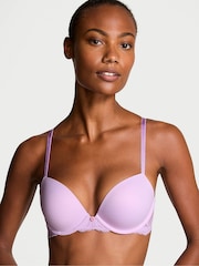 Victoria's Secret Lilac Purple Lace Trim Push Up Bra - Image 1 of 3
