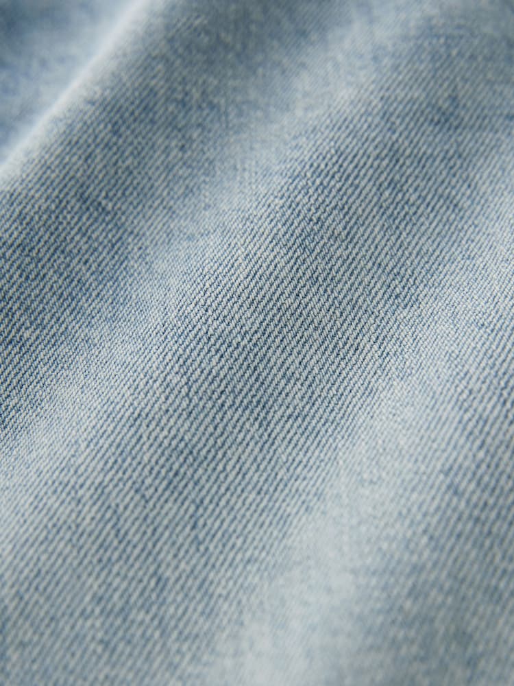 Mid Blue Hourglass Baggy 100% Cotton Wide Leg Jeans - Image 13 of 13