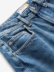 Dark Blue Hourglass Relaxed Bootcut 100% Cotton Jeans - Image 2 of 3