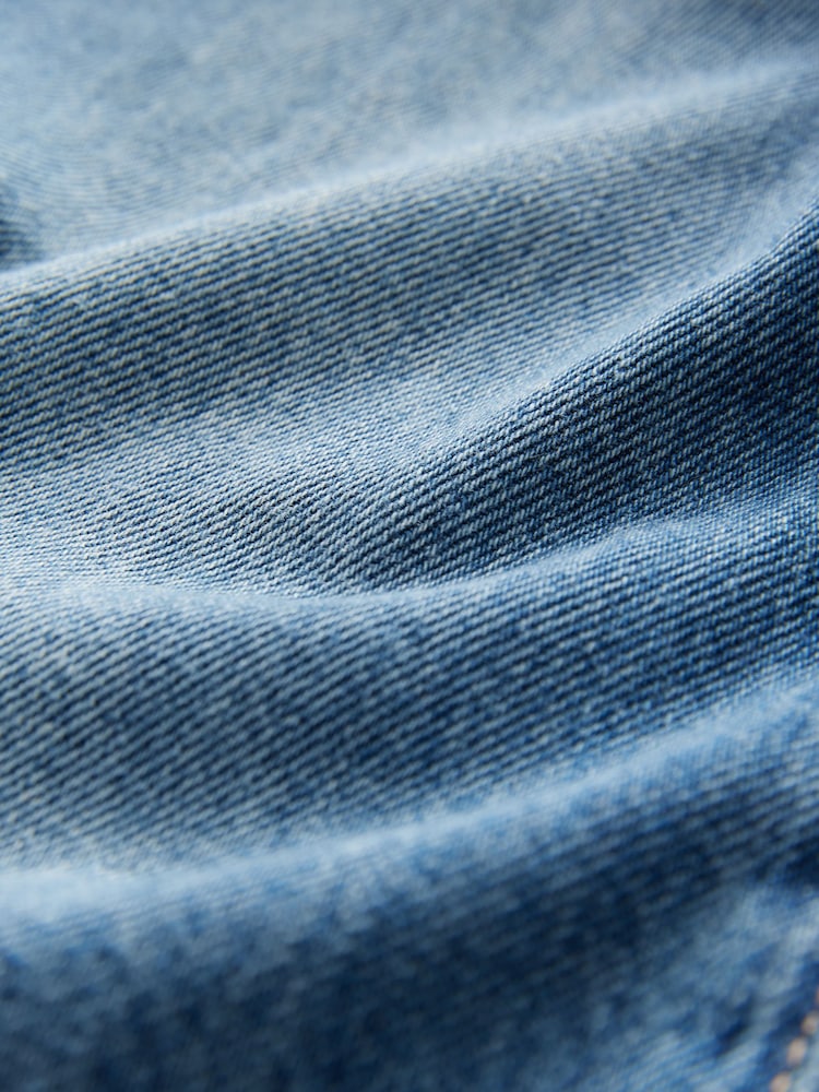 Dark Blue Hourglass Relaxed Bootcut 100% Cotton Jeans - Image 3 of 3