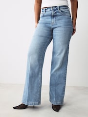 Mittelblau - Hourglass Jeans mit weitem Bein - Bild 3 von 9