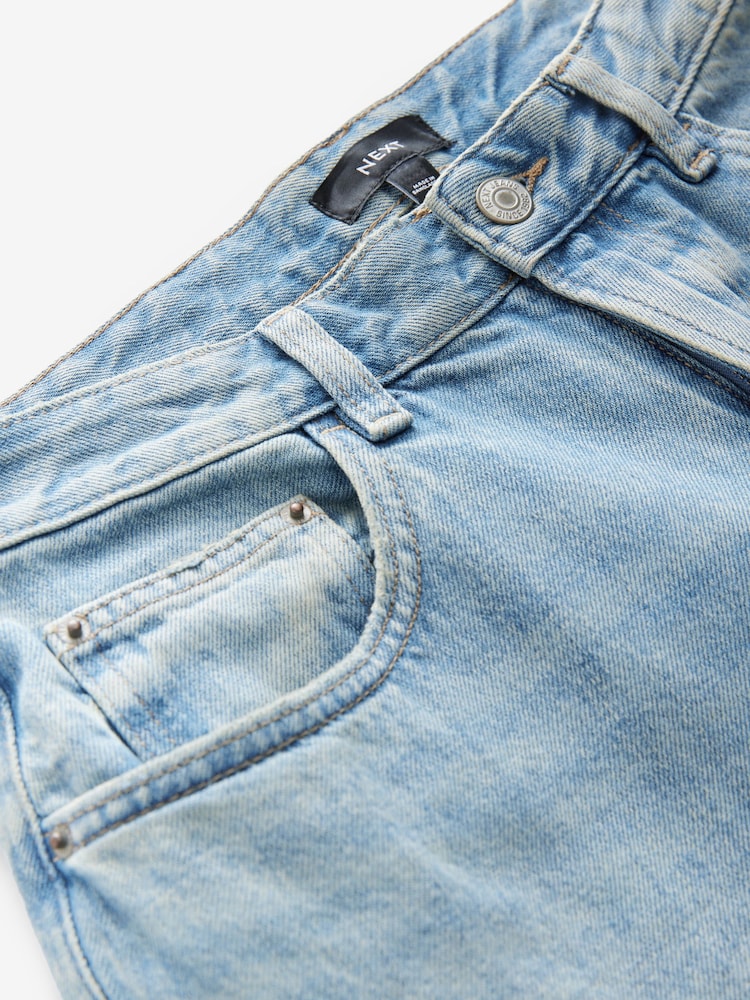 Bleach - 100% Cotton Hourglass Superwide Jeans - Image 10 of 10 Bleach - 100% Cotton Hourglass Superwide Jeans - Image 10 of 10