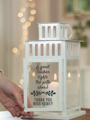Personalised Teacher Quote White Lantern by Jonnys Sister - Image 2 of 2