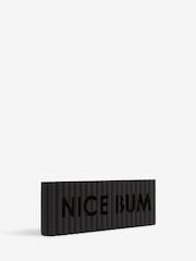 Black Nice Bum Rib Word Block Ornament - Image 4 of 5