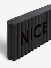 Black Nice Bum Rib Word Block Ornament - Image 5 of 5