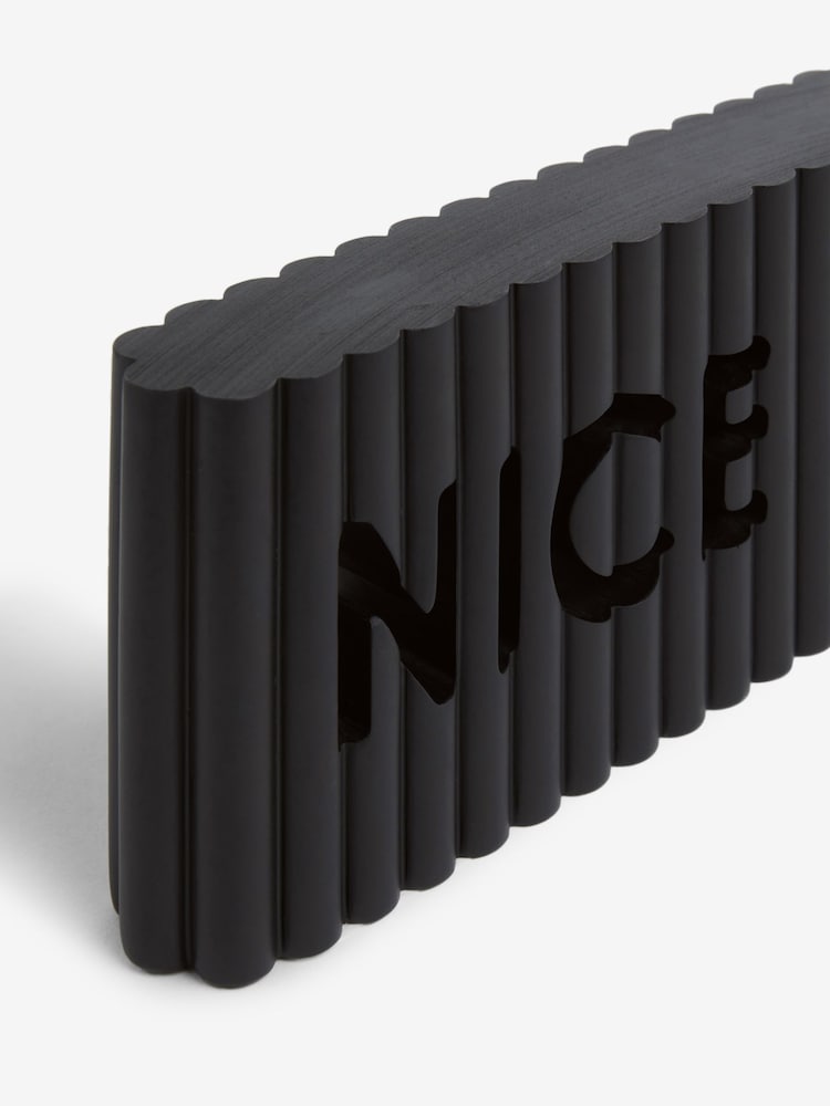 Black Nice Bum Rib Word Block Ornament - Image 5 of 5