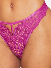 Пурпурный - стринги с вышивкой Ann Summers Icon - Изображение 3 из 5