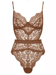 Marrón - Bodi Hold Me Tight 3 de encaje de Ann Summers - Imagen 4 de 4