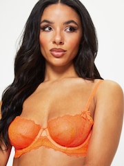 Ann Summers Orange Cadence Embroidered Non Pad Balcony Bra - Image 3 of 5
