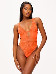 Ann Summers Orange Eternal Lace Bodysuit - Image 1 of 4