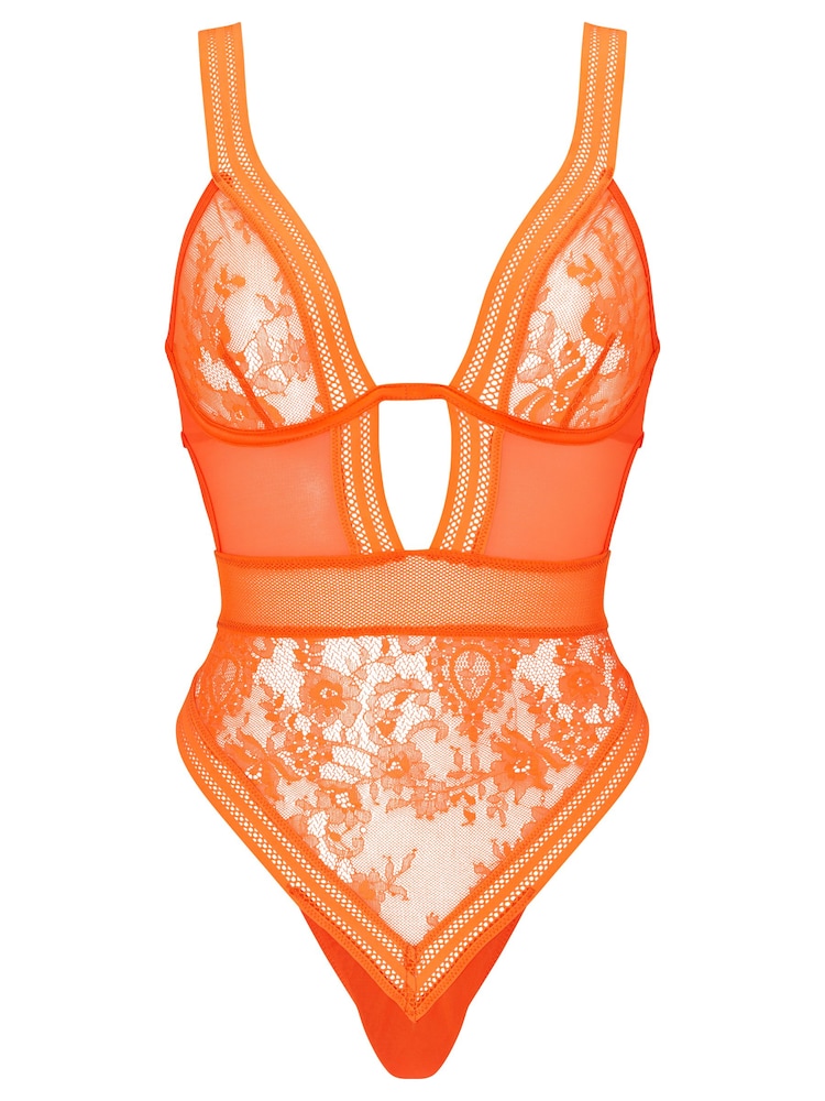 Ann Summers Orange Eternal Lace Bodysuit - Image 4 of 4