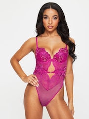 Ann Summers Purple Embroidered Icon Padded Body - Image 1 of 4