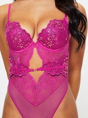 Ann Summers Purple Embroidered Icon Padded Body - Image 3 of 4