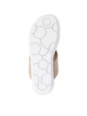 Pavers Natural Embellished Toe-Post Sandals - Image 5 of 5