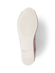 Pavers Tan Leather Cut Out Detail Pumps - Image 4 of 5