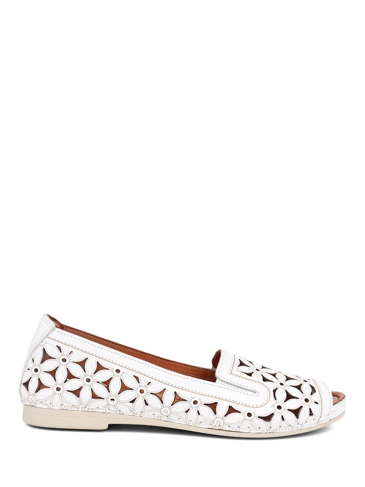 Leather Cut Out Detail Pumps - Image 1 of 5