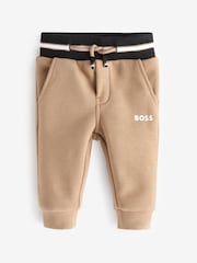 BOSS Natural Baby Joggers With Tipping Detail - Image 1 of 5