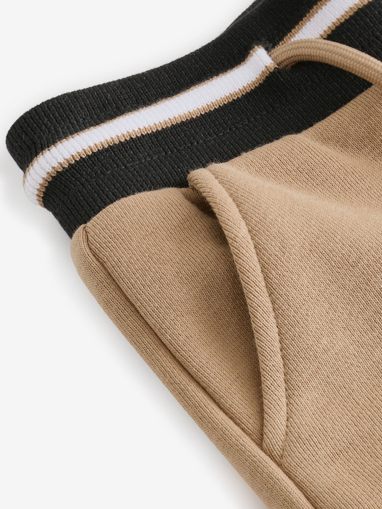 BOSS Natural Baby Joggers With Tipping Detail - Image 5 of 5