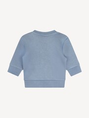 BOSS Blue Vintage Logo Baby Crew Neck Sweatshirt - Image 2 of 2