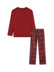 BOSS Red Flannel Check Logo Pyjama Top & Trousers Set - Image 2 of 5