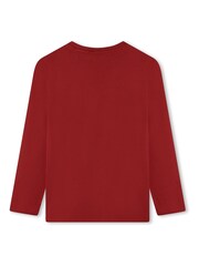 BOSS Red Flannel Check Logo Pyjama Top & Trousers Set - Image 3 of 5