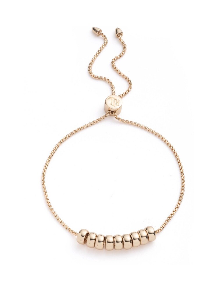 Lauren Ralph Lauren Gold Tone Palazzo Rondelle Slider Bracelet - Image 3 of 3