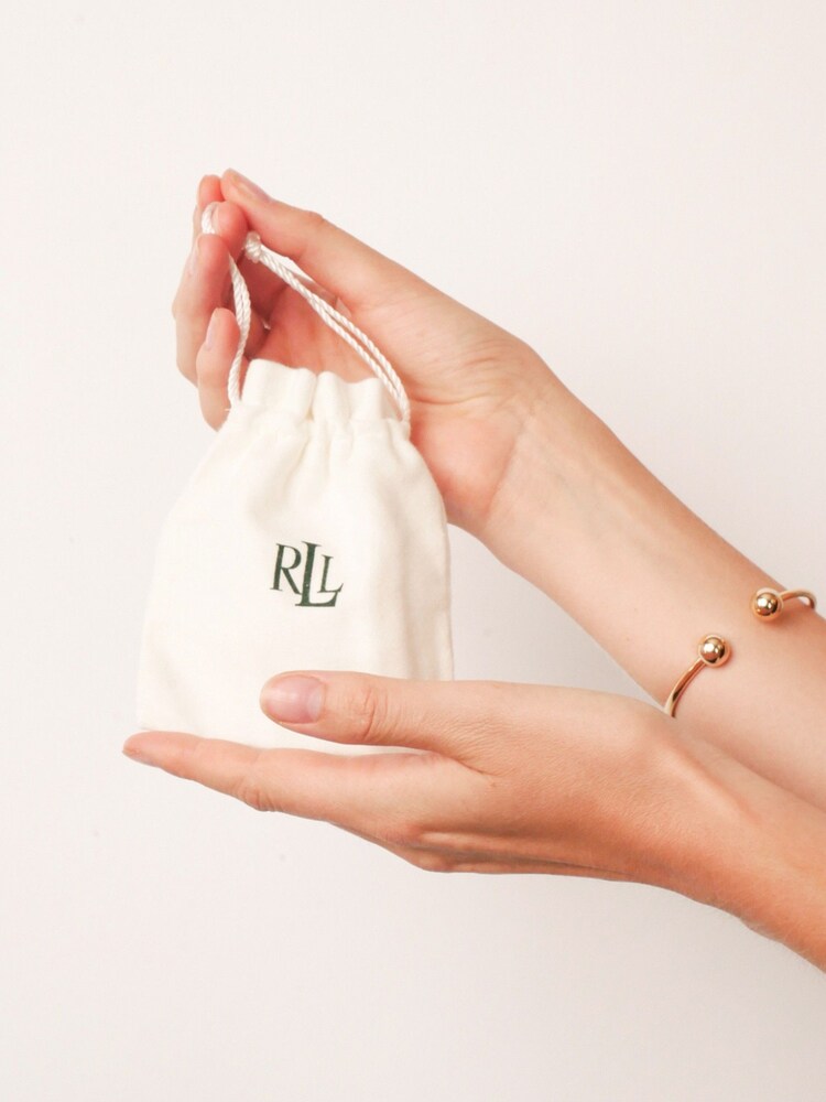 Lauren Ralph Lauren Gold Tone Linden Logo Bar Pendant - Image 2 of 3
