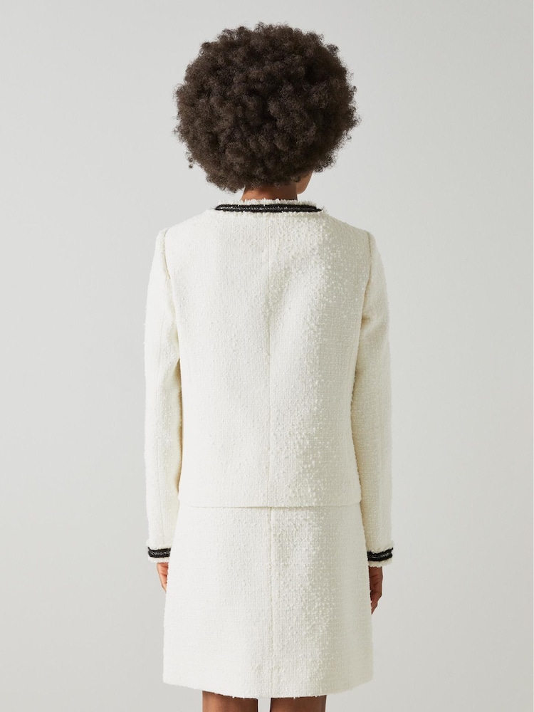 LK Bennett Charlie Cotton Blend Tweed Skirt - Imagen 2 de 3 LK Bennett Charlie Cotton Blend Tweed Skirt - Imagen 2 de 3