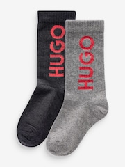 HUGO Logo Socks 2 Pack - Bild 1 von 3