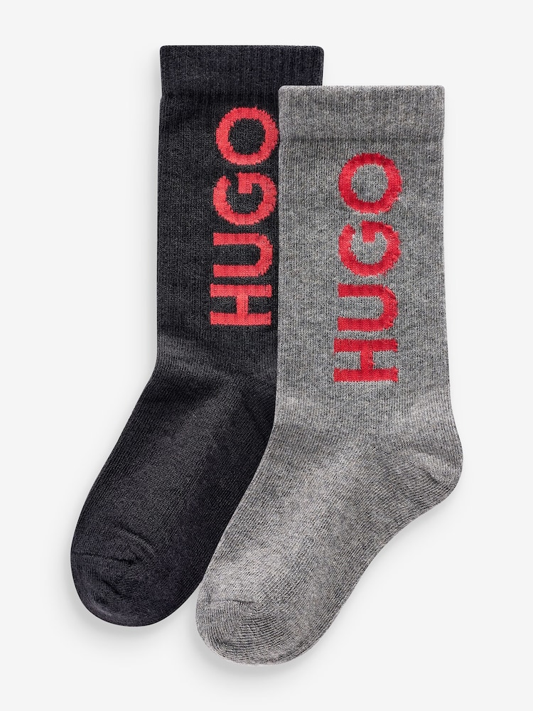 HUGO Logo Socks 2 Pack - Bild 1 von 3