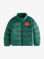 HUGO Green Quilted Puffer Coat - Image 1 of 7