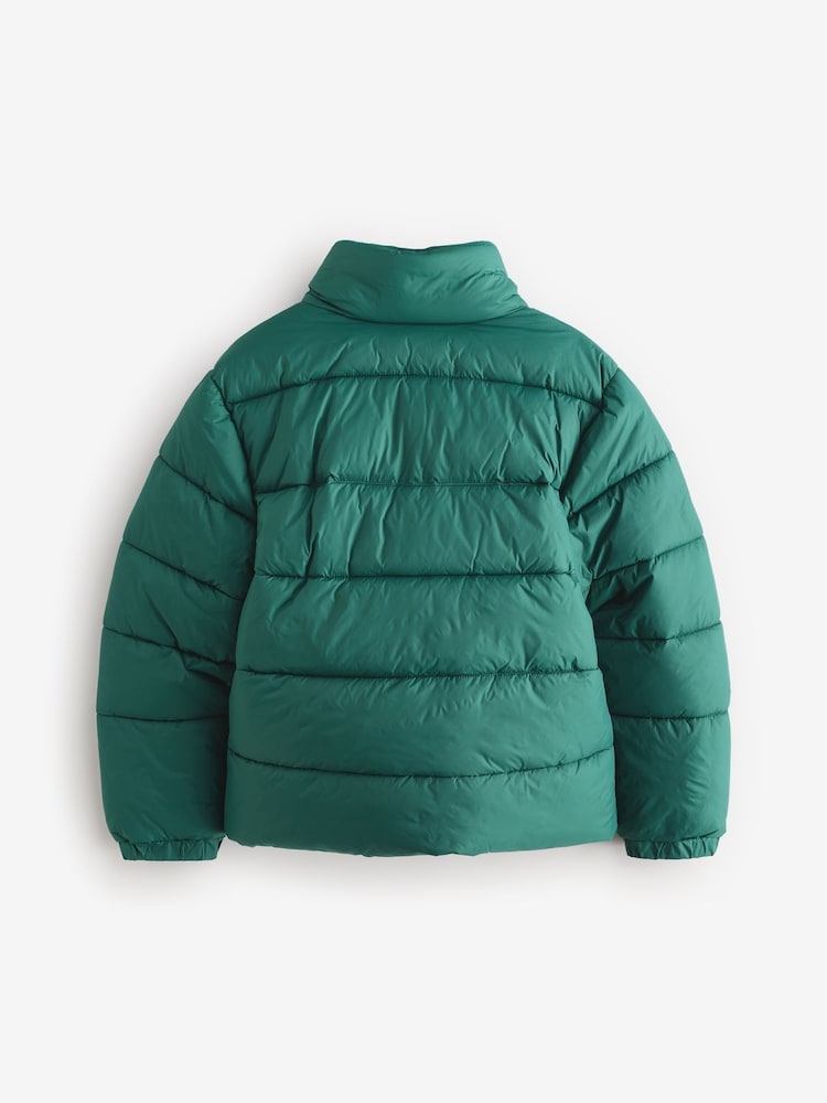 HUGO Green Quilted Puffer Coat - Image 2 of 7