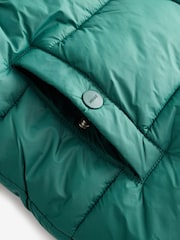 HUGO Green Quilted Puffer Coat - Image 5 of 7