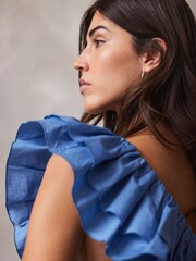 Mint Velvet Blue Ruffle Vest Top - Image 2 of 4