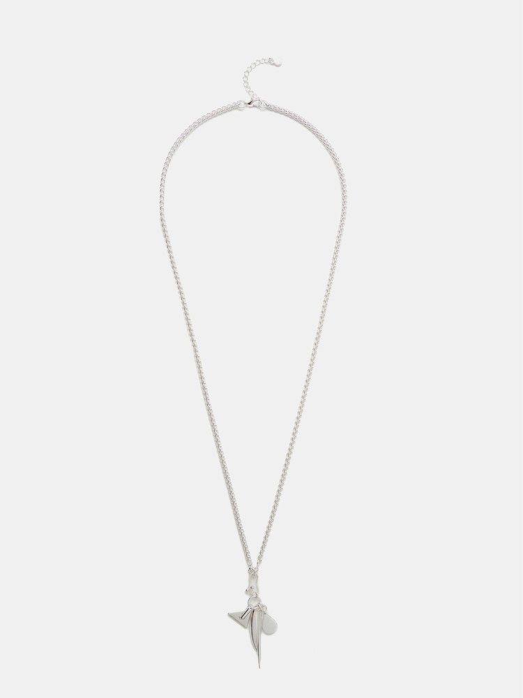 Mint Velvet Silver Tone Pendant Necklace - Image 2 of 3 Mint Velvet Silver Tone Pendant Necklace - Image 2 of 3