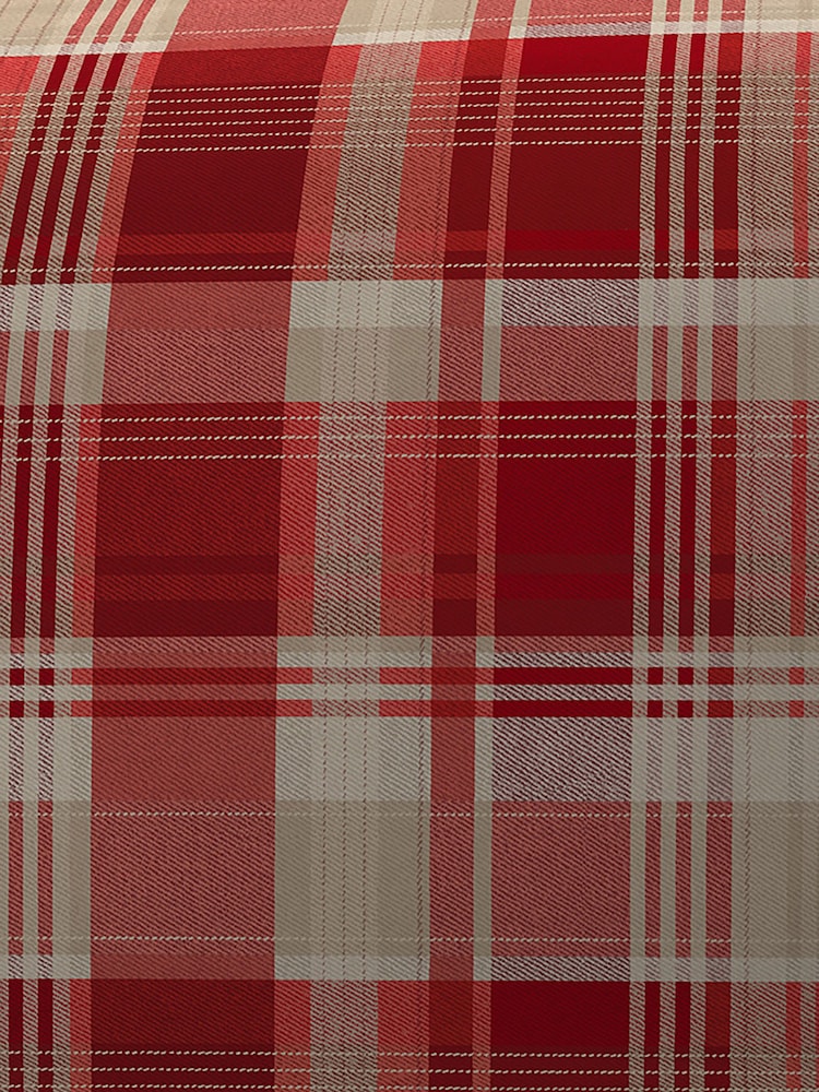 Dreams & Drapes Red Connolly Check 100% Cotton Duvet Cover Set - Image 3 of 3 Dreams & Drapes Red Connolly Check 100% Cotton Duvet Cover Set - Image 3 of 3