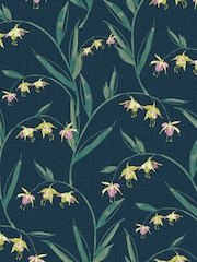 Laura Ashley Midnight Seaspray Fulwell Fuscia 10M Wallpaper - Image 3 of 4