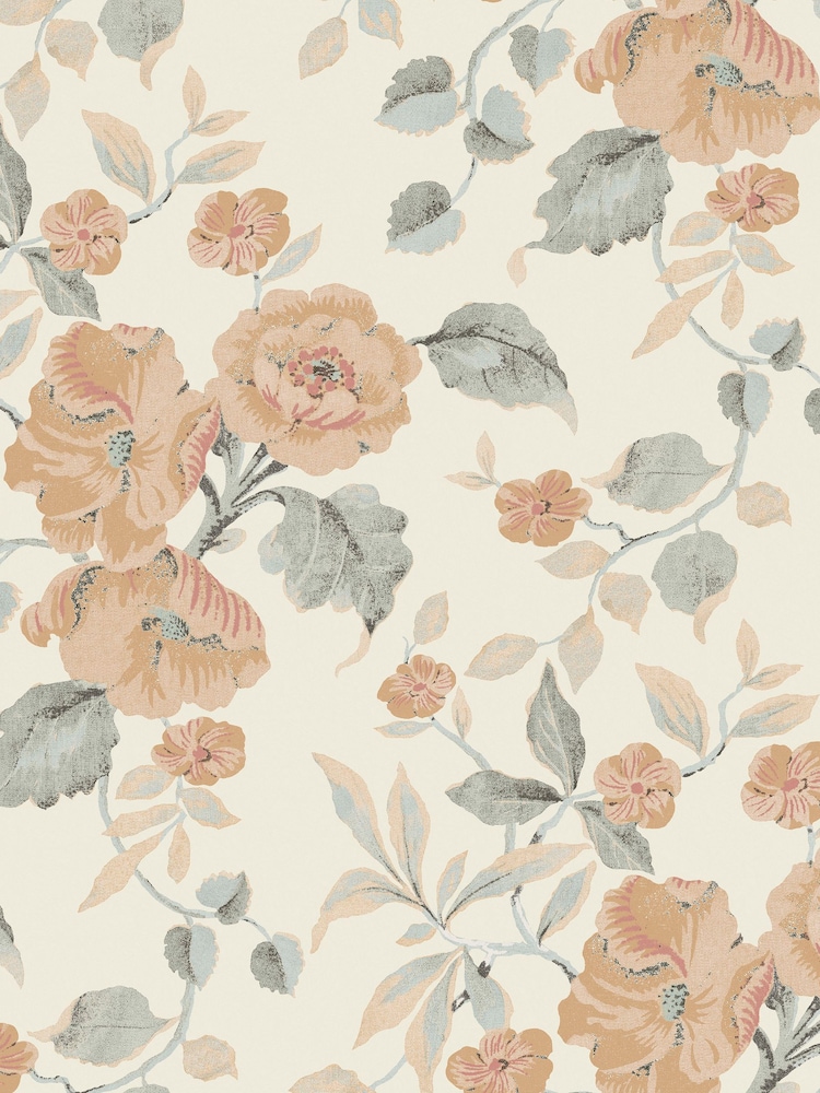 Laura Ashley Apricot Alyworth Trail 10M Wallpaper - Image 2 of 4
