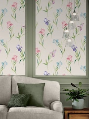 Laura Ashley Soft Natural Hawling Irises 10M Wallpaper - Image 1 of 4