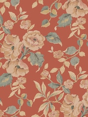 Laura Ashley Terracotta Alyworth Trail 10M Wallpaper - Image 2 of 4