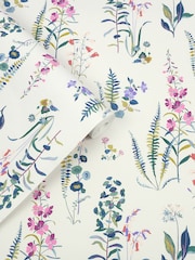 Laura Ashley Violet Meadowvale Sprigs 10M Wallpaper - Image 3 of 4
