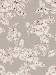 Laura Ashley Dark Dove Grey Pollington Roses 10M Wallpaper - Image 2 of 4