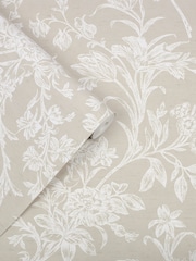 Laura Ashley Dove Grey Lloyd 10M Wallpaper - Image 3 of 4